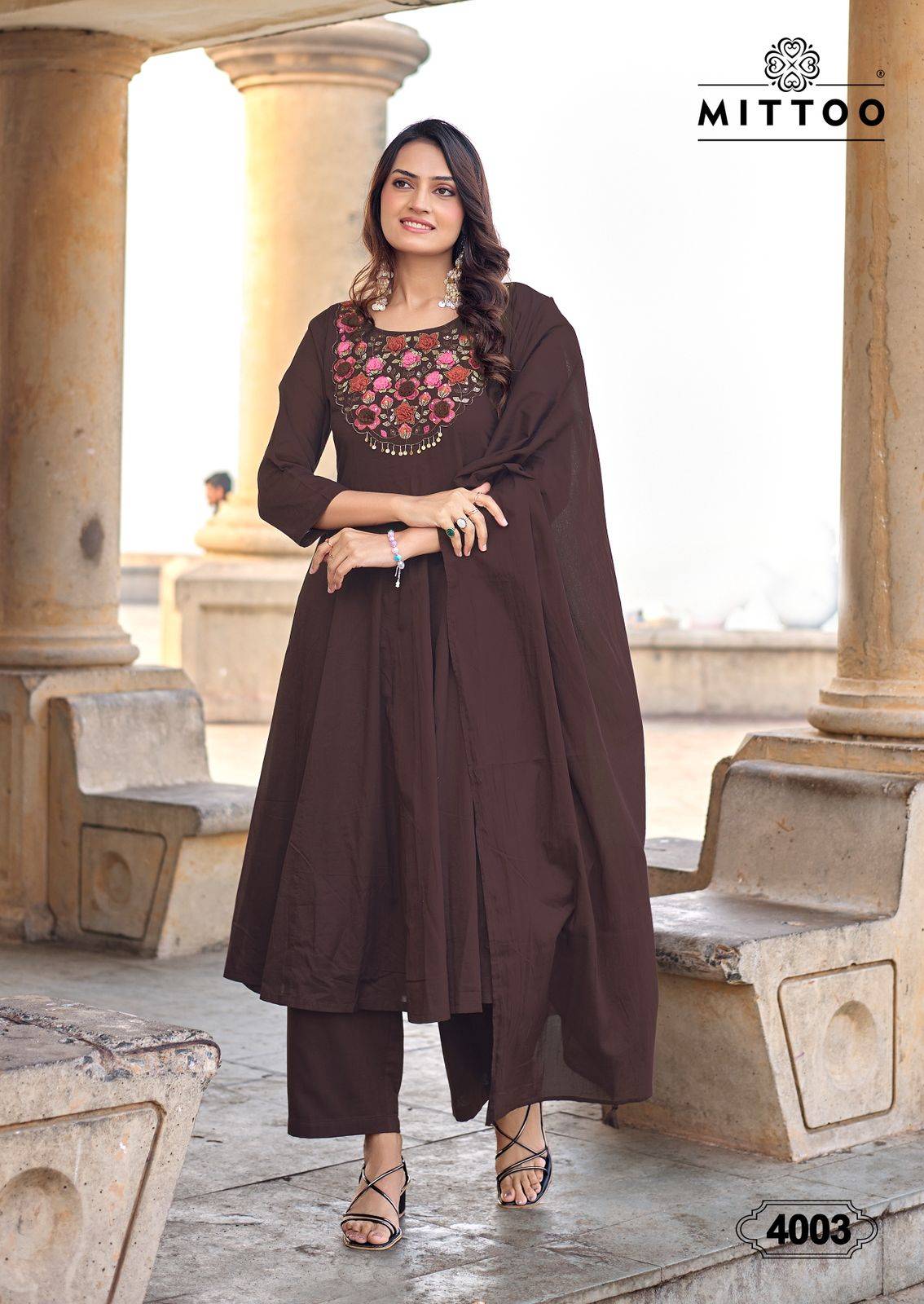 Nazira By MITTOO 4001 To 4004 Series Beautiful Festive Suits Colorful Stylish Fancy Mull cotton readymade dresses At Wholesale Price